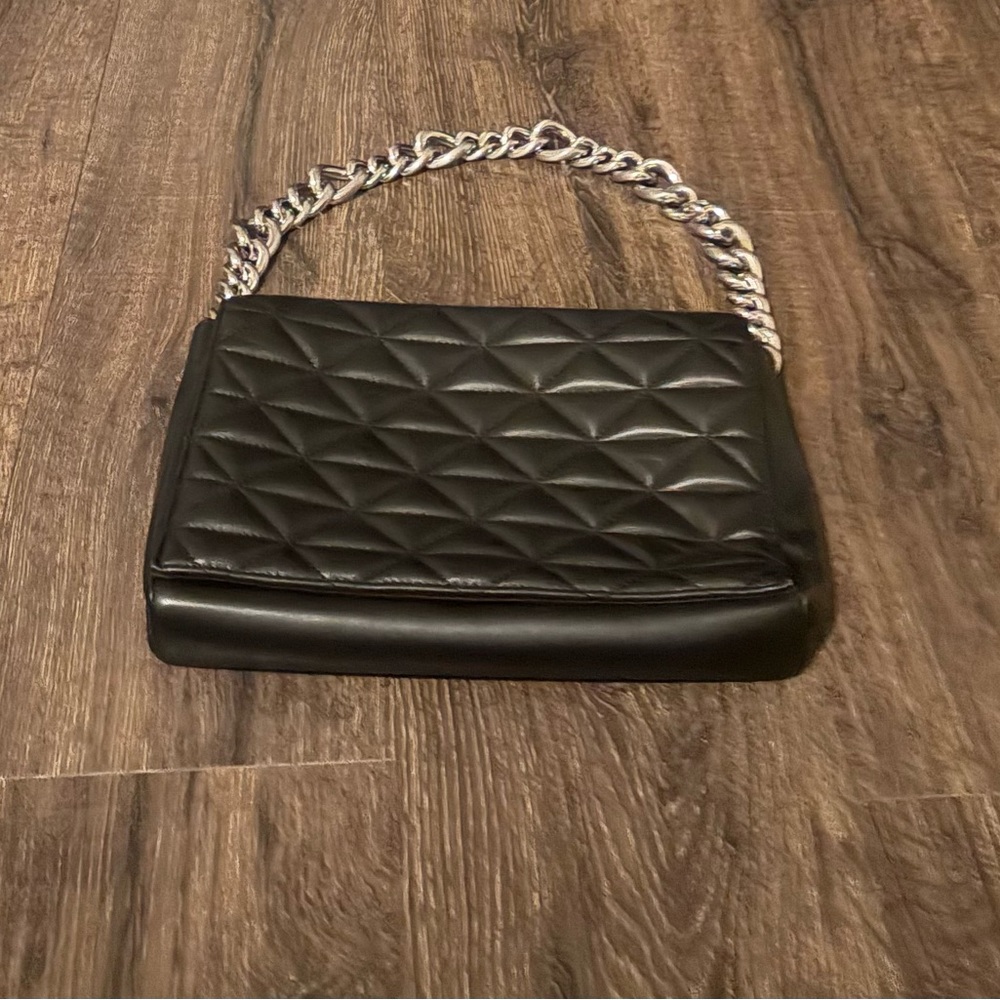 Call It Spring Black Quilted Shoulder Bag - Like New